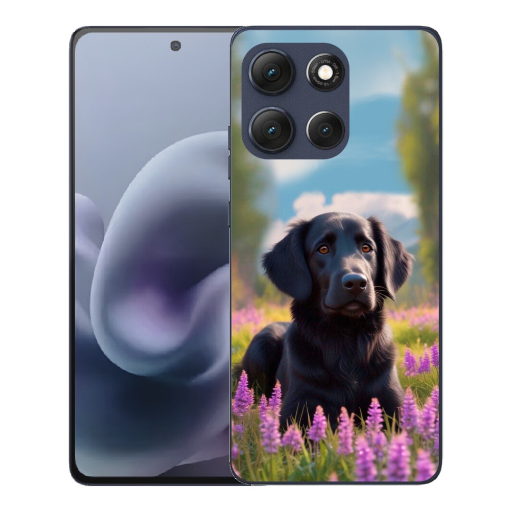 mmCase gélhuzat a Motorola Moto G86 5G-hez – elegáns fekete retriever
