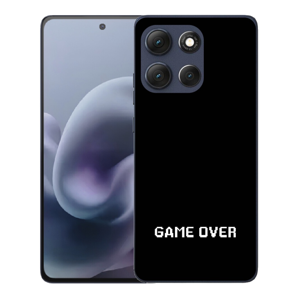 mmCase gél tok a Motorola Moto G86 5G-hez – „game over” fekete háttérrel
