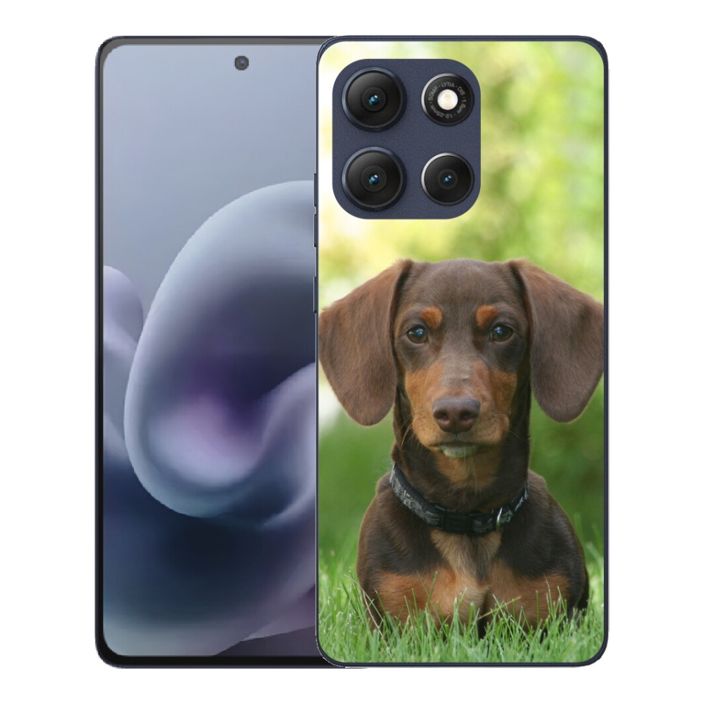 mmCase géltok a Motorola Moto G86 5G-hez – barna tacskó