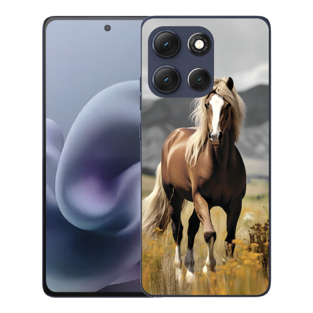 mmCase gél tok a Motorola Moto G86 5G-hez – barna ló 1