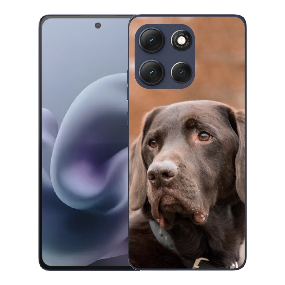 mmCase gél tok a Motorola Moto G86 5G-hez – barna labrador