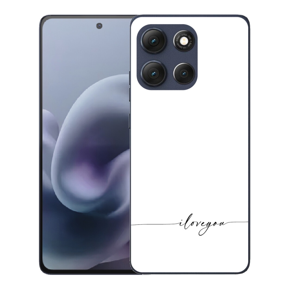 mmCase gél tok a Motorola Moto G86 5G-hez – „I love you” fehér háttérrel