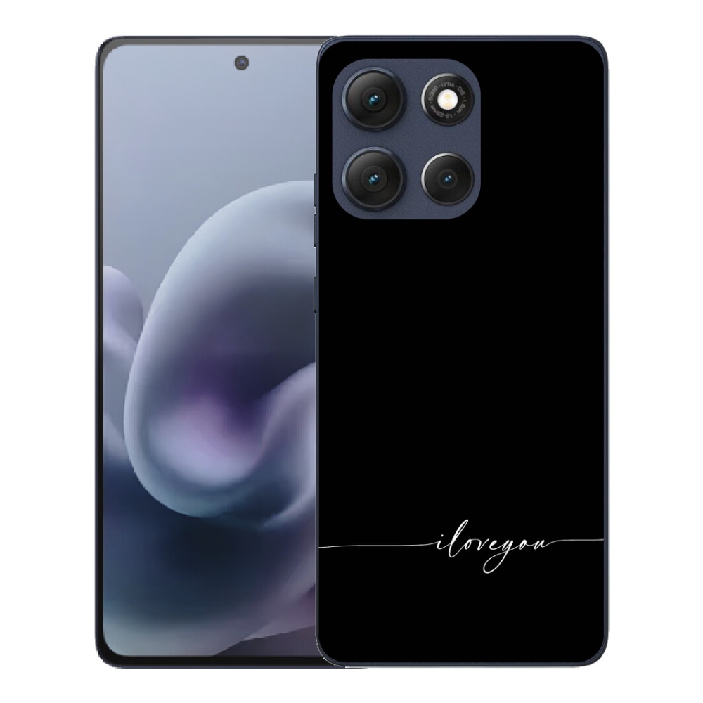 mmCase géltok a Motorola Moto G86 5G-hez – „I love you” fekete háttérrel