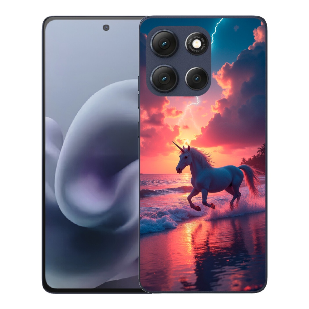mmCase gél tok a Motorola Moto G86 5G-hez – egyszarvú a tengerparton