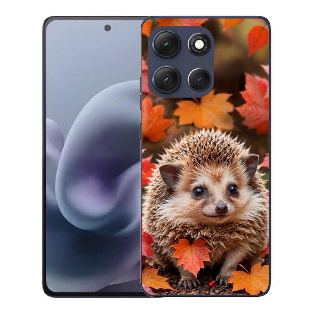 mmCase gél tok a Motorola Moto G86 5G-hez – sün a levelek között
