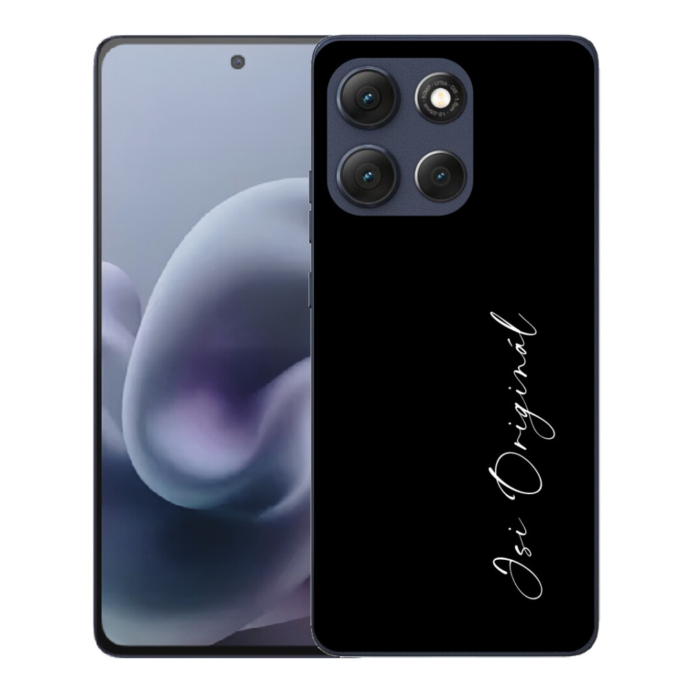 mmCase gél tok a Motorola Moto G86 5G-hez – eredeti, fekete háttérrel