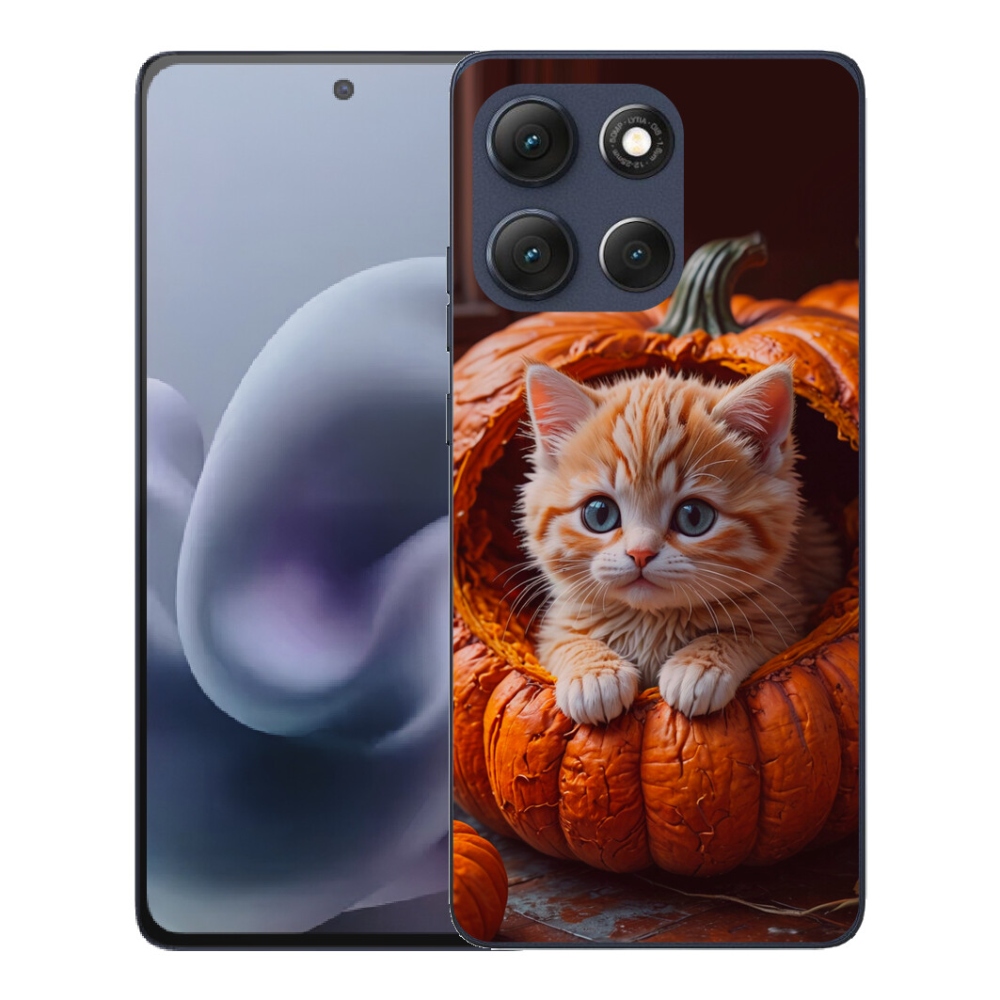 mmCase gél tok a Motorola Moto G86 5G-hez – cica és sütőtök 2