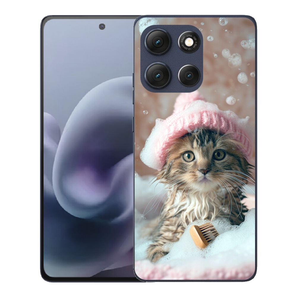mmCase gél tok a Motorola Moto G86 5G-hez – cica és fürdő