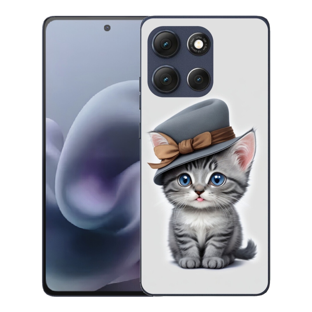 mmCase gél tok a Motorola Moto G86 5G-hez – kalapos cica