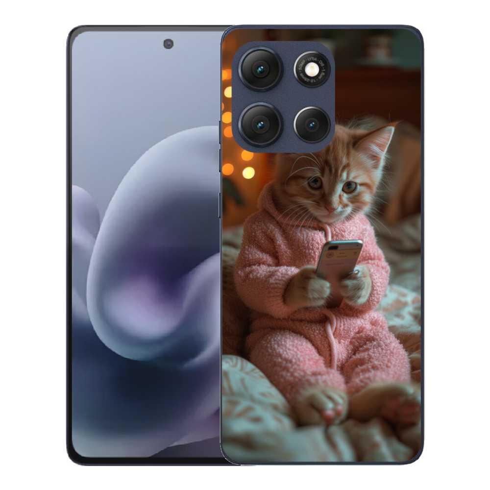 mmCase géltok a Motorola Moto G86 5G-hez – cica mobiltelefonnal
