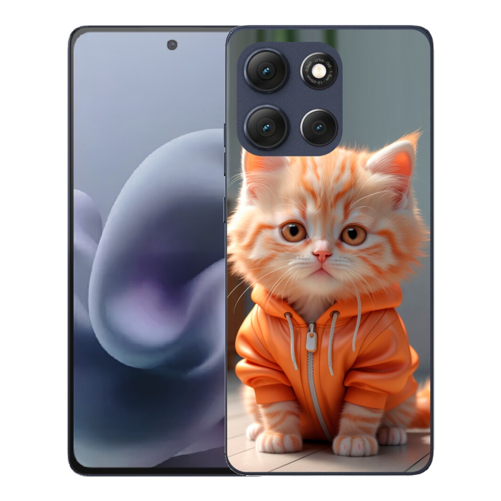 mmCase gél tok a Motorola Moto G86 5G-hez – pulóveres cica