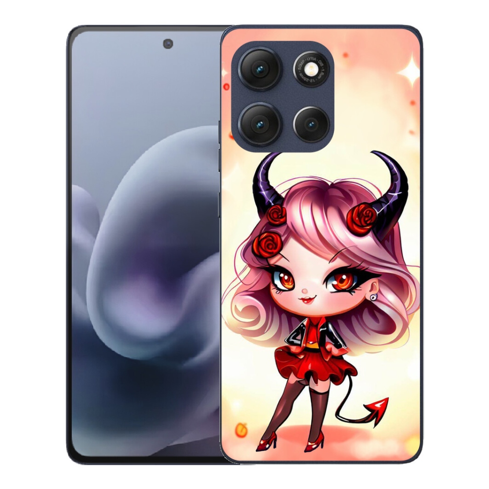 mmCase gél tok a Motorola Moto G86 5G-hez – rajzolt kis ördögnő