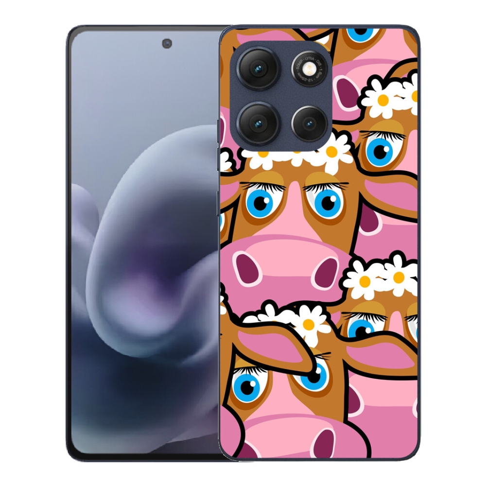 mmCase gél tok a Motorola Moto G86 5G-hez – rajzolt tehenek