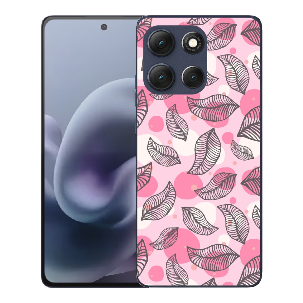 mmCase gél tok a Motorola Moto G86 5G-hez – rajzolt hulló levelek