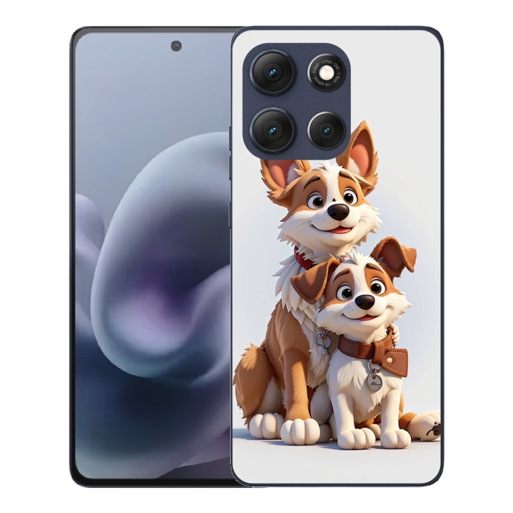 mmCase gél tok a Motorola Moto G86 5G-hez – kutyás mintával
