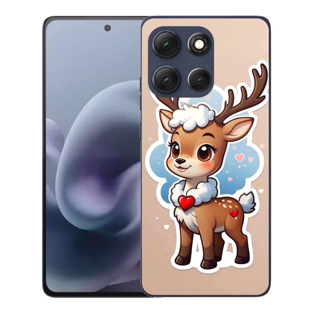 mmCase géltok a Motorola Moto G86 5G-hez – rajzolt rénszarvas