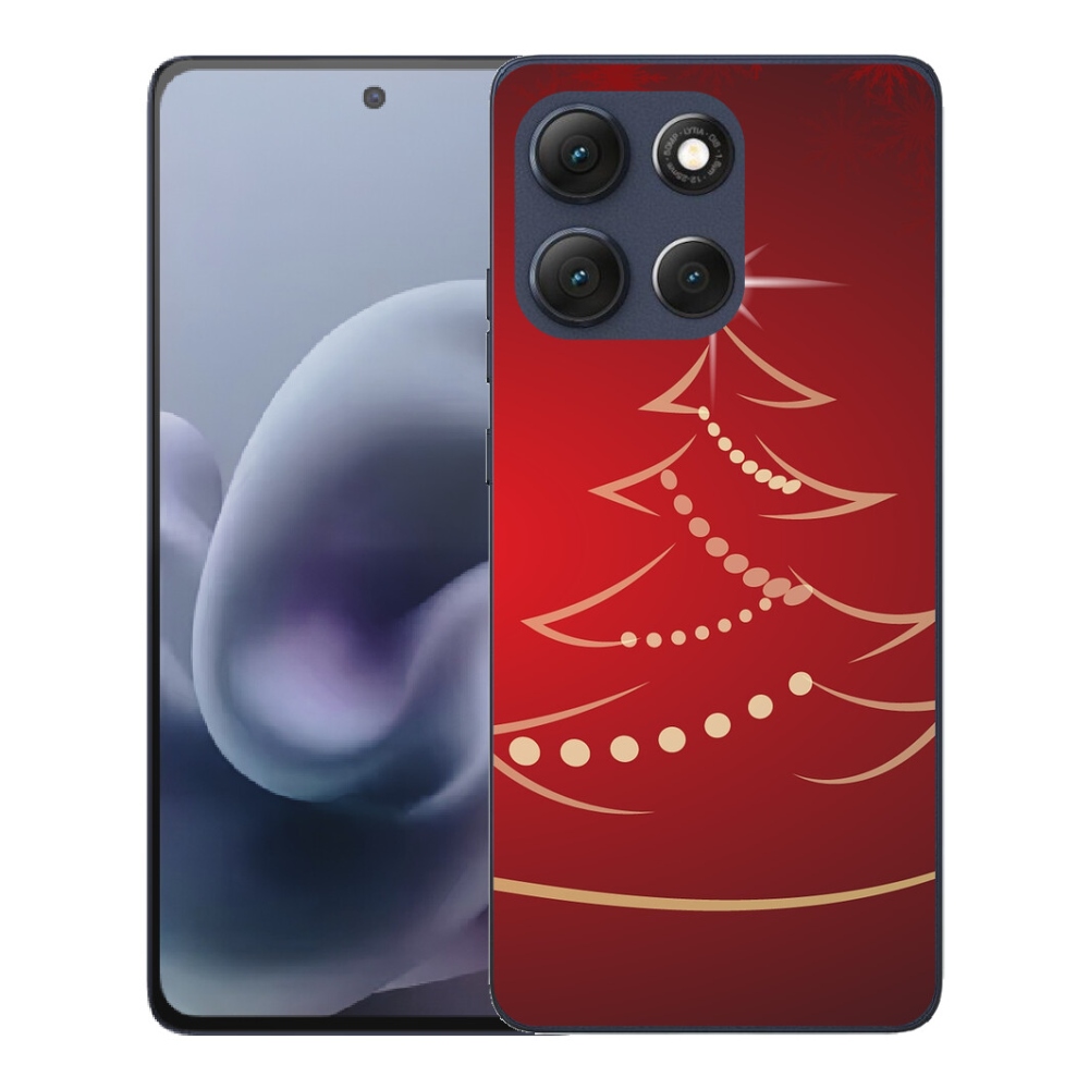 mmCase gél tok a Motorola Moto G86 5G-hez – rajzolt karácsonyfa