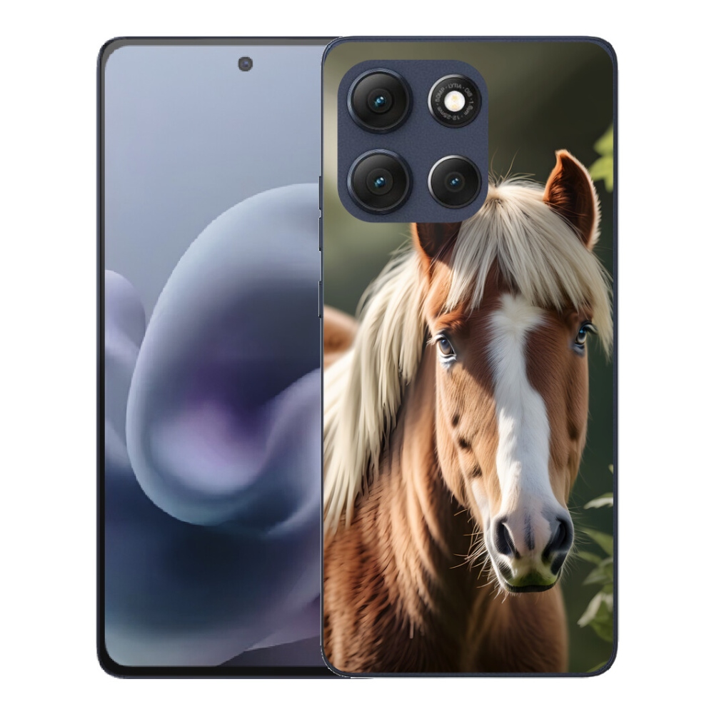 mmCase gél tok a Motorola Moto G86 5G-hez – világos sörényű ló