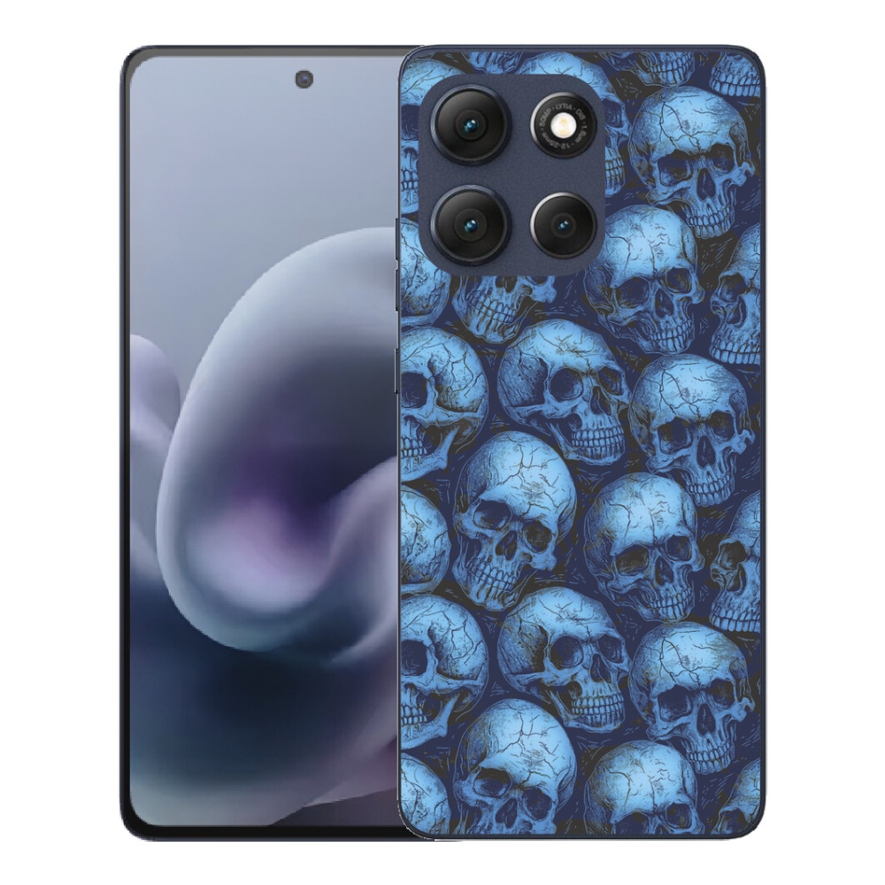 mmCase gél tok a Motorola Moto G86 5G-hez – koponyák
