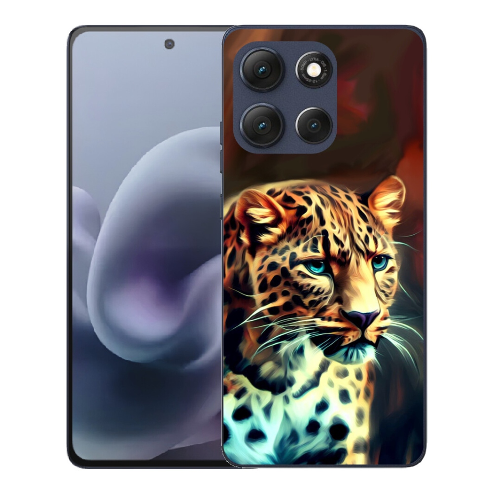 mmCase gél tok a Motorola Moto G86 5G-hez – leopárdminta