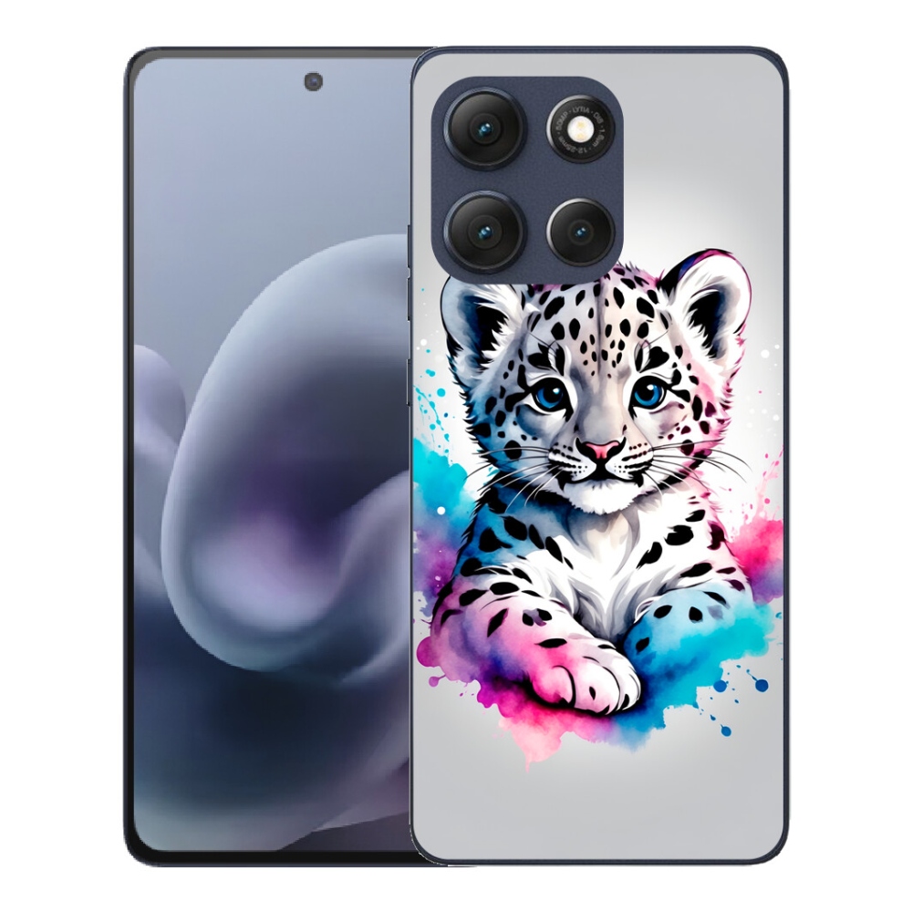 mmCase gél tok a Motorola Moto G86 5G-hez – leopárdkölyök