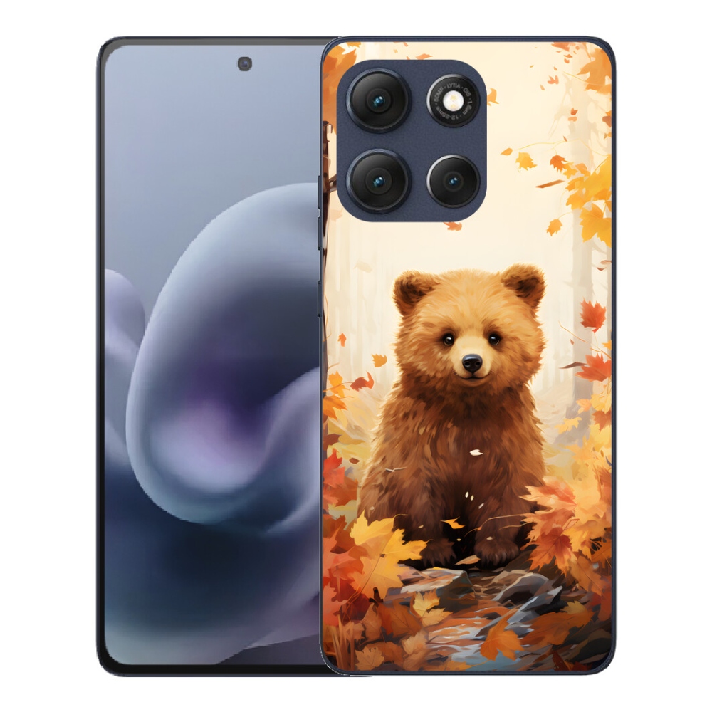 mmCase géltok a Motorola Moto G86 5G-hez – medve az erdőben
