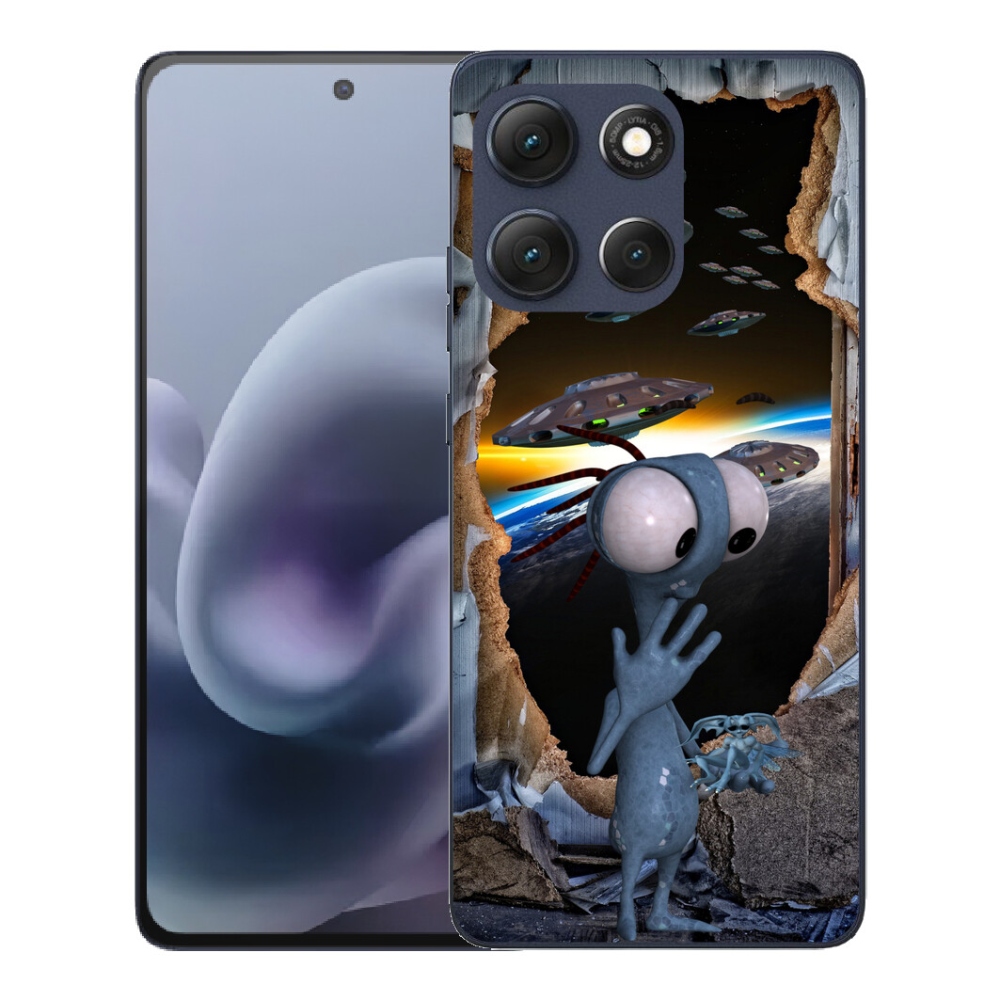 mmCase gél tok a Motorola Moto G86 5G-hez – űrlény