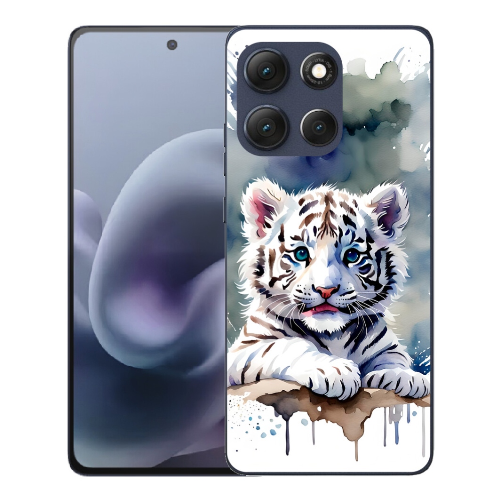 mmCase géltok a Motorola Moto G86 5G-hez – fehér tigris kölyök