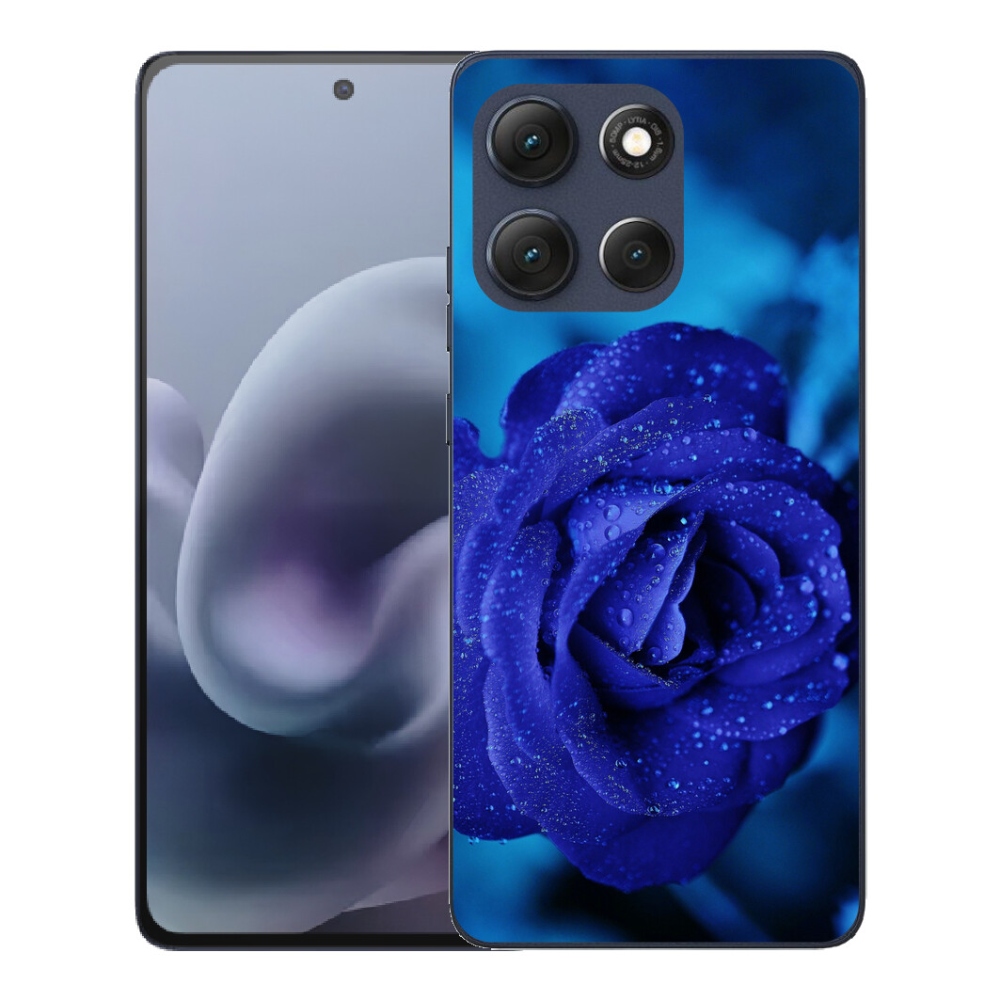 mmCase gél tok a Motorola Moto G86 5G-hez – kék rózsa