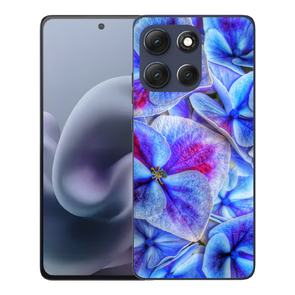 mmCase gél tok a Motorola Moto G86 5G-hez – kék virágok 1