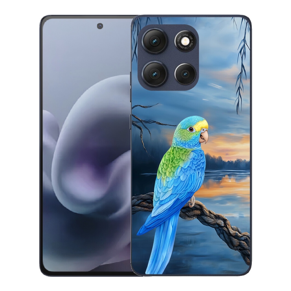 mmCase géltok a Motorola Moto G86 5G-hez – kék papagáj