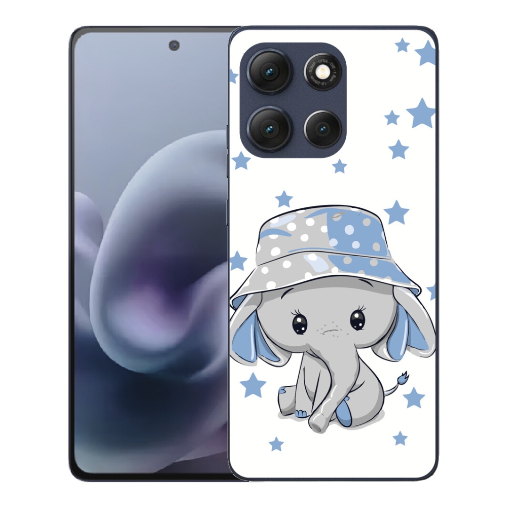 mmCase gél tok a Motorola Moto G86 5G-hez – kék elefánt