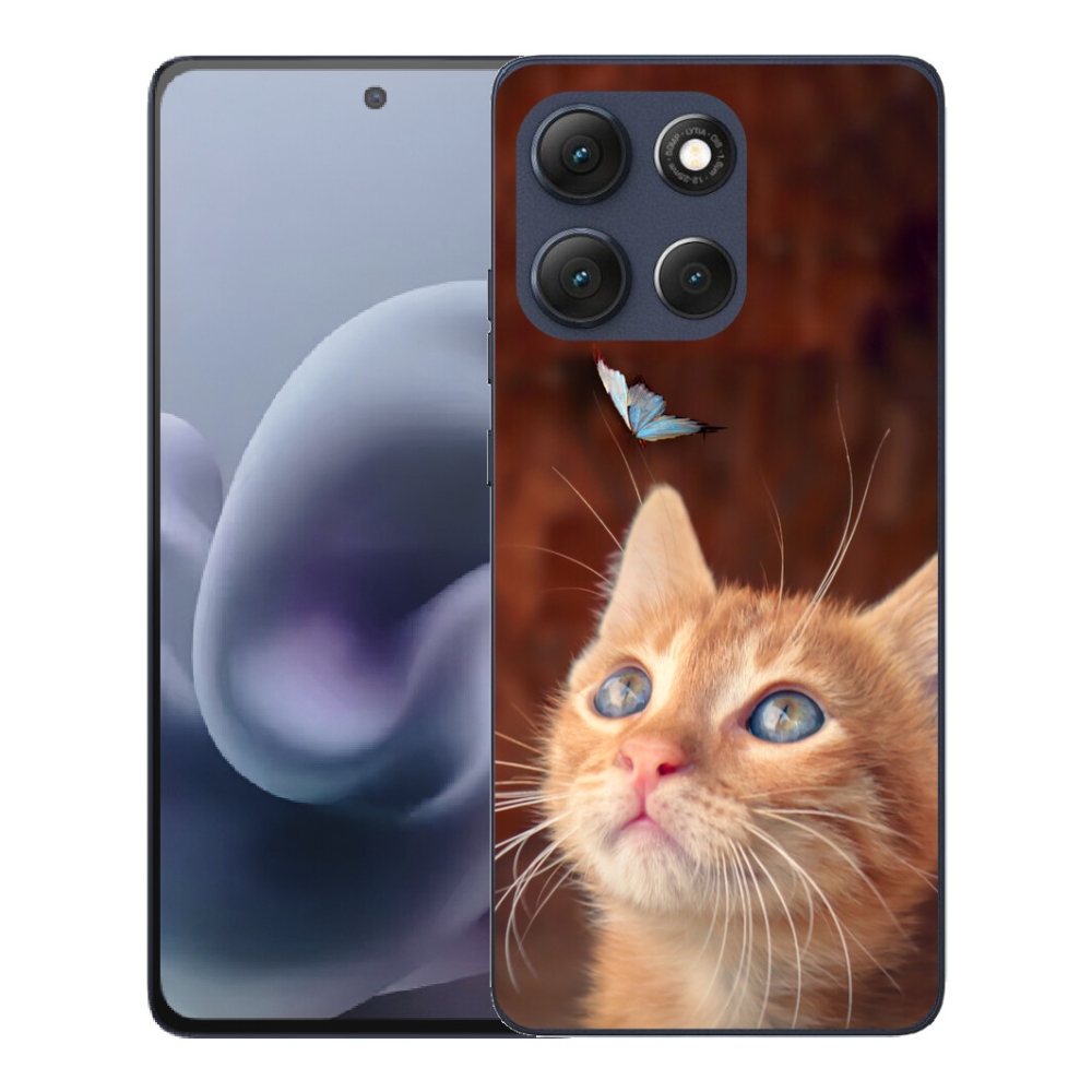 mmCase gél tok a Motorola Moto G86 5G-hez – pillangó és cica