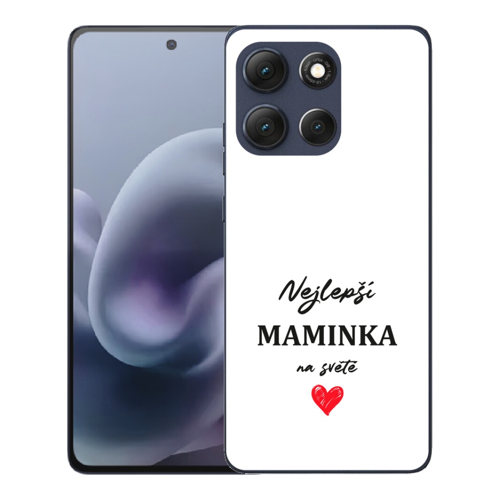 mmCase gélhuzat a Motorola Moto G86 5G-hez – „A legjobb anyuka” 1, fehér háttérrel