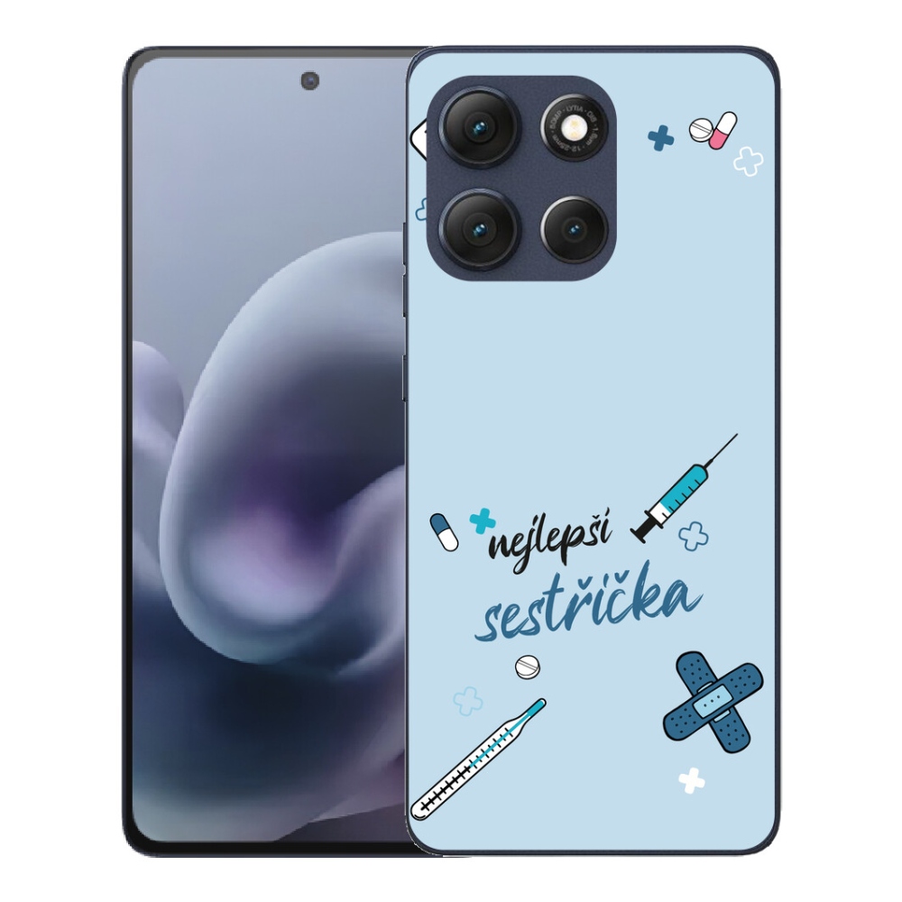 mmCase gél tok a Motorola Moto G86 5G-hez – a legjobb kiegészítő kék háttérrel