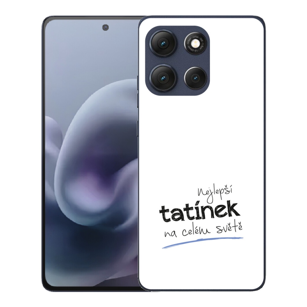 mmCase gél tok a Motorola Moto G86 5G-hez – „A legjobb apa” felirattal, fehér háttérrel