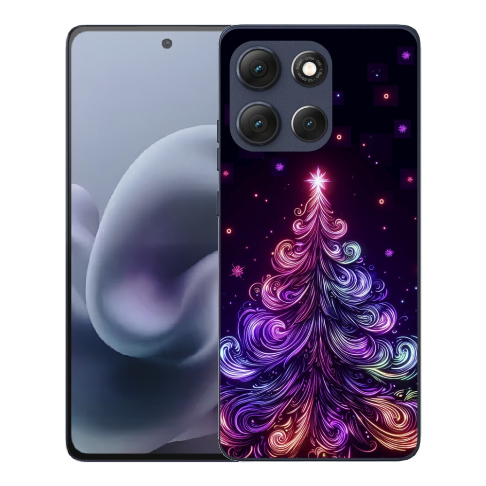 mmCase gél tok a Motorola Moto G86 5G-hez – neon karácsonyfa 1