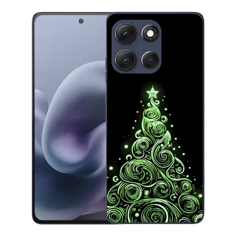 mmCase gél tok a Motorola Moto G86 5G-hez – neon karácsonyfa 3