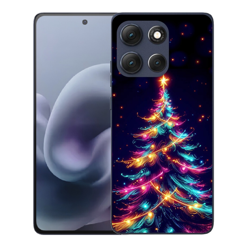 mmCase gél tok a Motorola Moto G86 5G-hez – neon karácsonyfa
