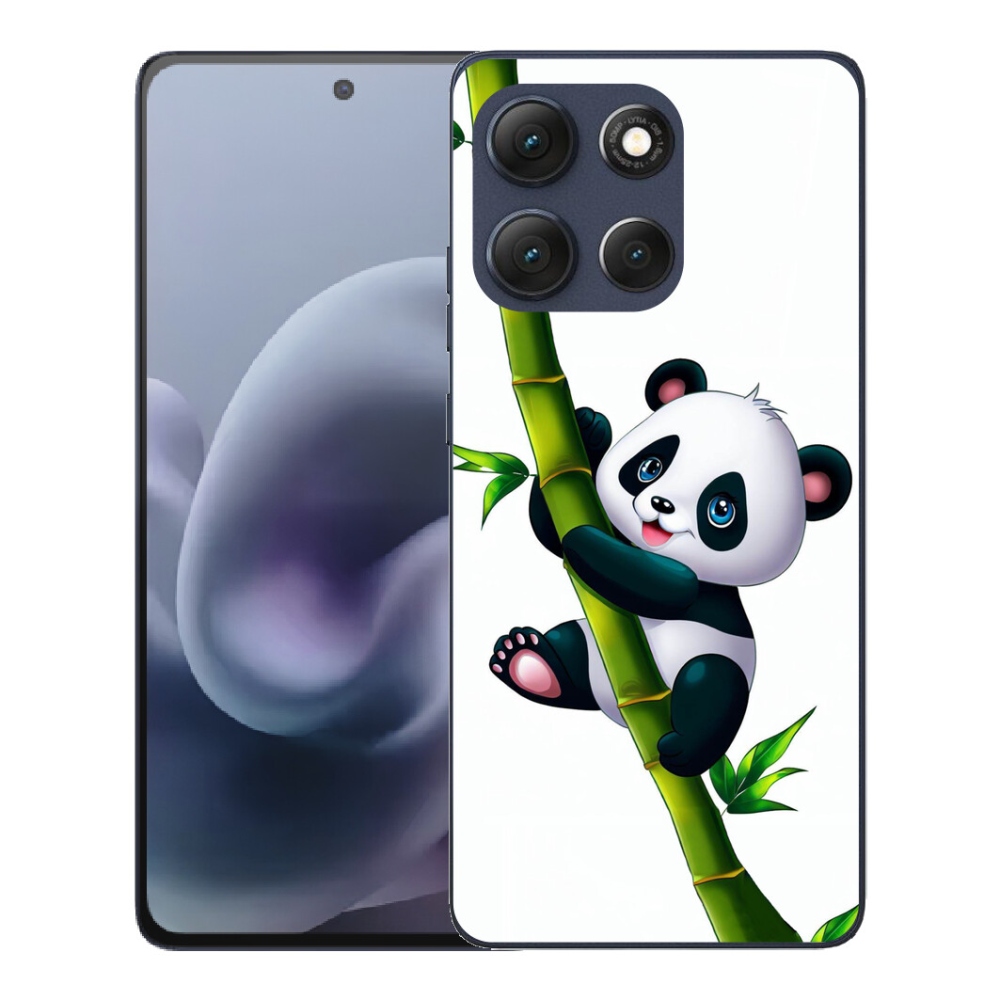 mmCase gélhuzat a Motorola Moto G86 5G-hez – panda a bambuszon