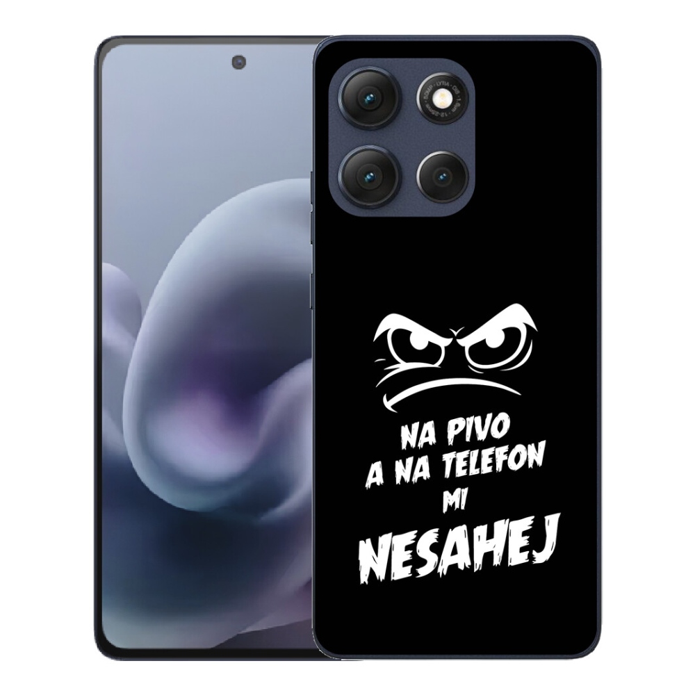 mmCase gél tok a Motorola Moto G86 5G-hez – sörös motívum 2, fekete háttérrel