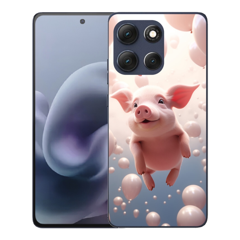 mmCase géltok a Motorola Moto G86 5G-hez – malac léggömbökkel