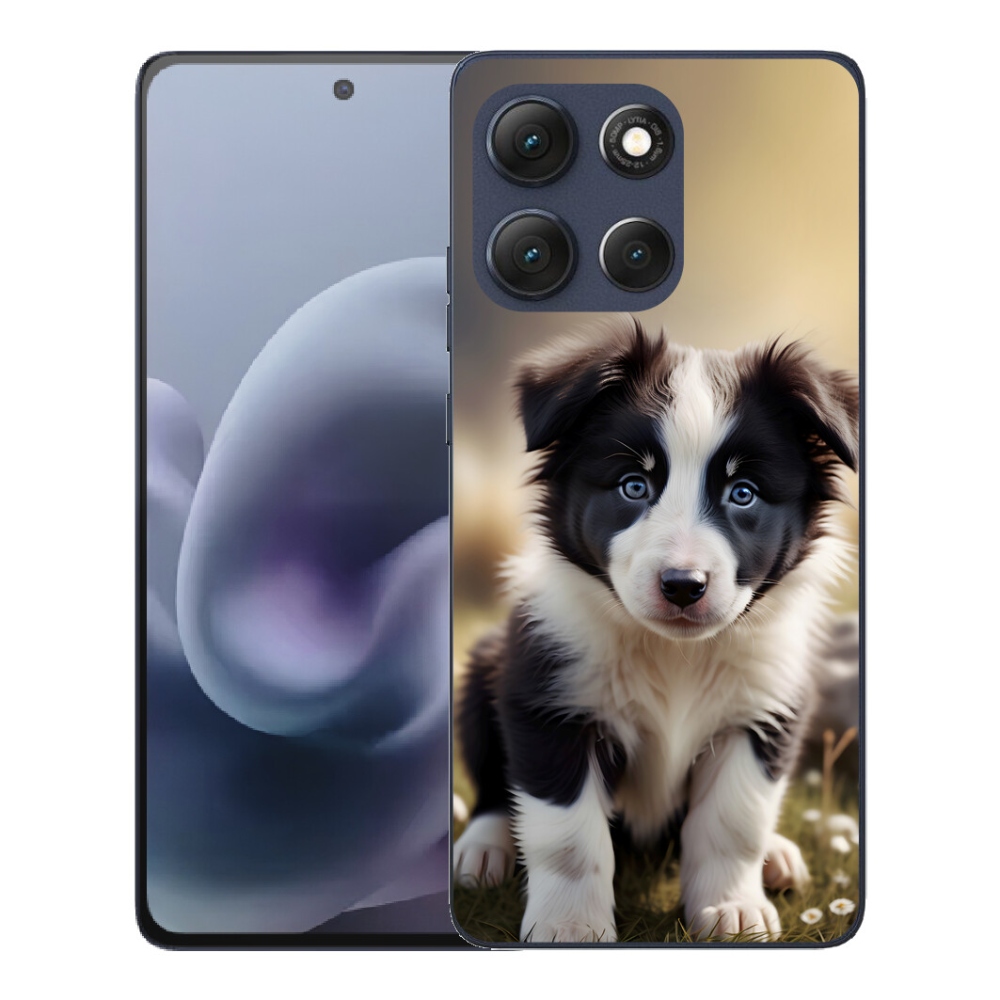 mmCase gél tok a Motorola Moto G86 5G-hez – aranyos border collie