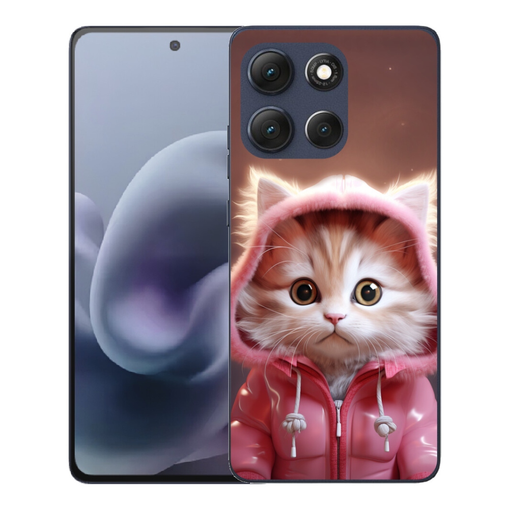 mmCase gél tok a Motorola Moto G86 5G-hez – aranyos cica 3