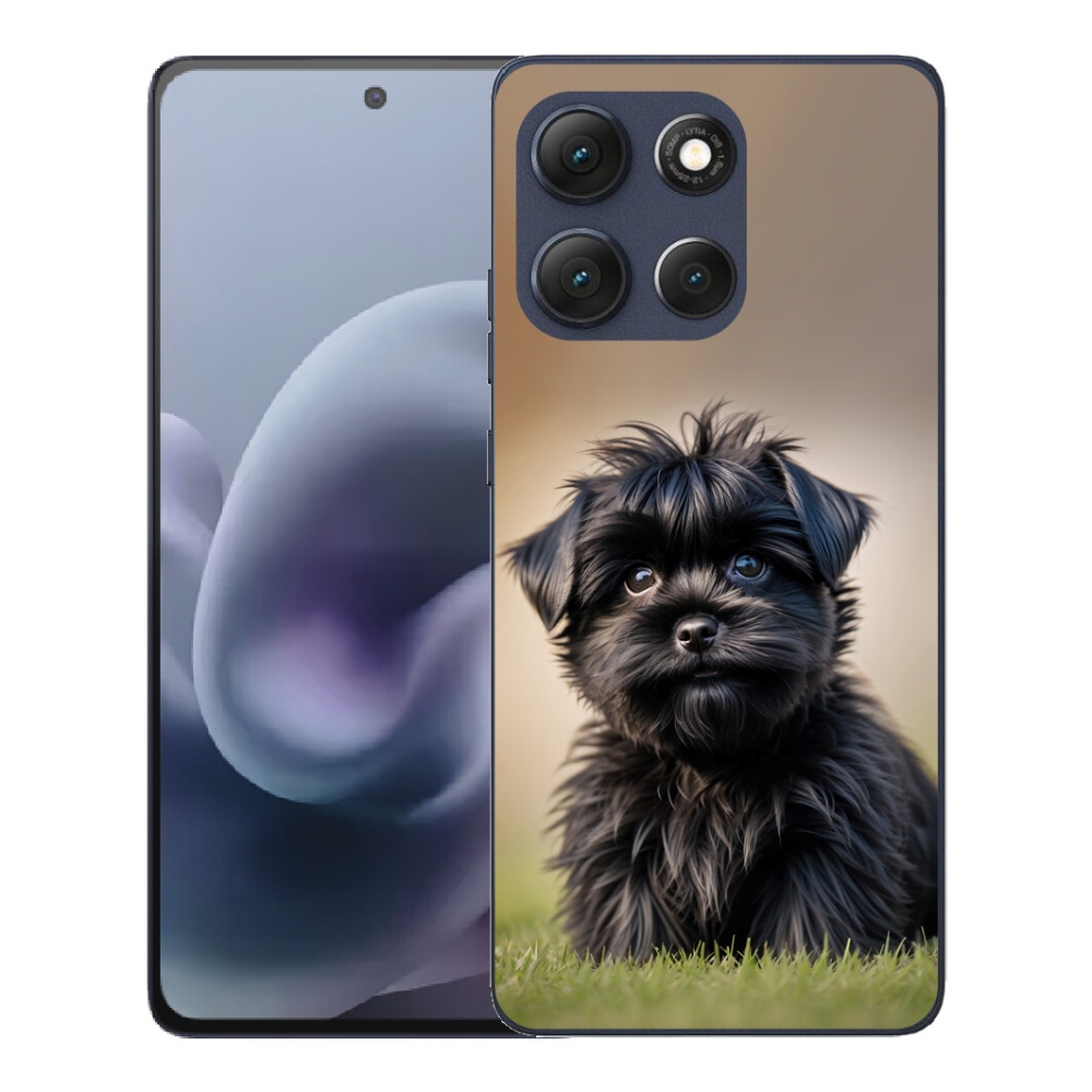 mmCase géltok a Motorola Moto G86 5G-hez – aranyos fekete kutyus
