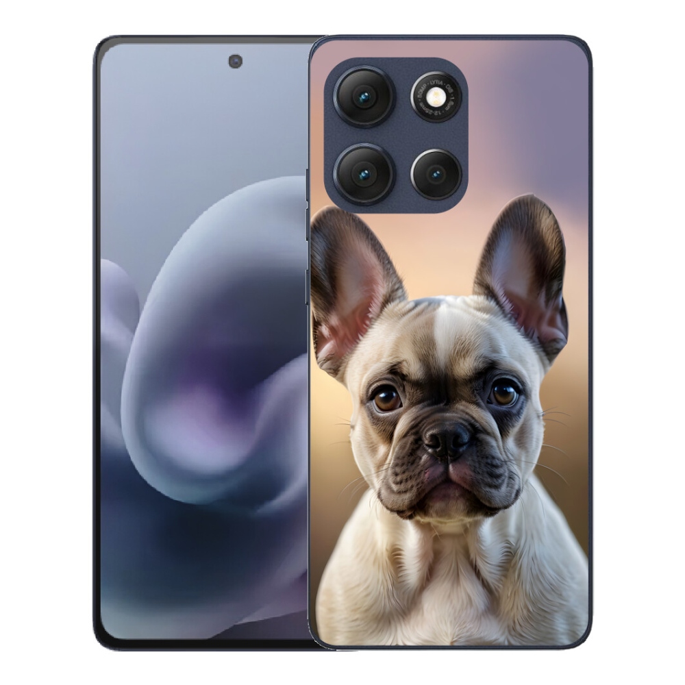 mmCase gél tok a Motorola Moto G86 5G-hez – aranyos francia buldog
