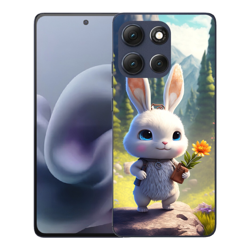 mmCase gél tok a Motorola Moto G86 5G-hez – aranyos nyuszi