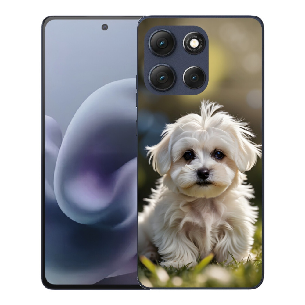 mmCase gél tok a Motorola Moto G86 5G-hez – aranyos máltai kutyus