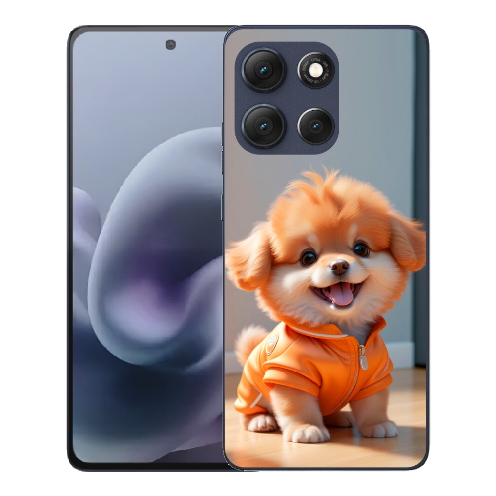 mmCase gél tok a Motorola Moto G86 5G-hez – aranyos pomerániai pulóverben