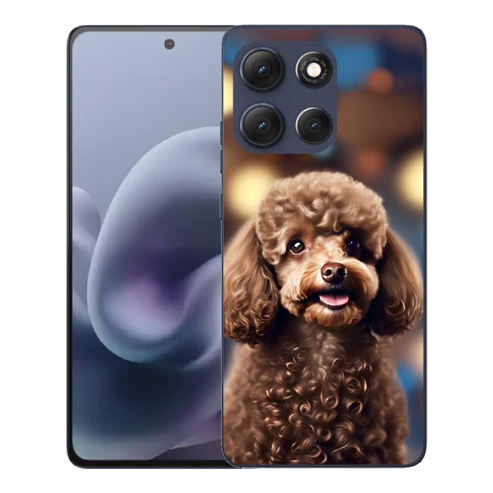 mmCase gél tok a Motorola Moto G86 5G-hez – aranyos pudli